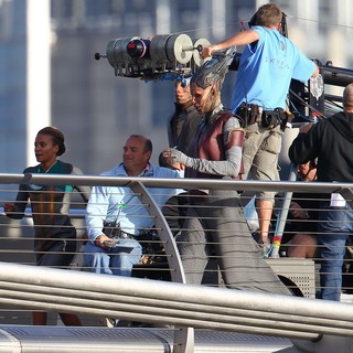 Cast and Crew Shoot Scenes for The Movie Guardians of the Galaxy