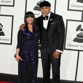 Simone I. Smith, LL Cool J in 58th Annual GRAMMY Awards - Arrivals