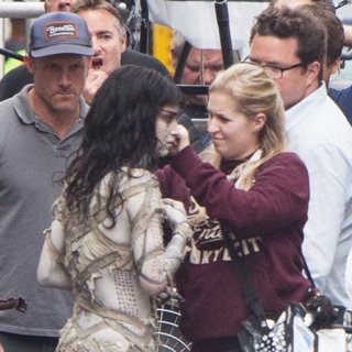 Sofia Boutella Films A Scene for The Mummy