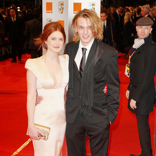 Bonnie Wright, Jamie Campbell Bower in The Orange British Academy Film Awards (BAFTA Awards) - Arrivals
