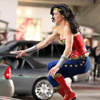 Filming in Hollywood on The Set of 'Wonder Woman'