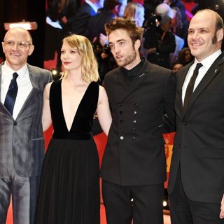 David Zellner, Mia Wasikowska, Robert Pattinson, Nathan Zellner in 68th International Berlin Film Festival - Damsel - Premiere