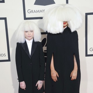 Maddie Ziegler, Sia Furler in 57th Annual GRAMMY Awards - Arrivals