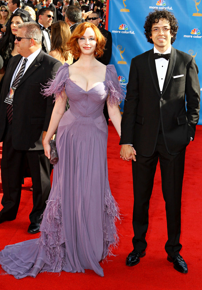 Christina Hendricks;Geoffrey Arend;<br>The 62nd Annual Primetime Emmy Awards