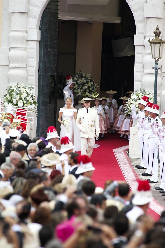 Charlene Wittstock;Prince Albert;<br>Religious Ceremony of The Royal Wedding of Prince Albert II of Monaco to Charlene Wittstock