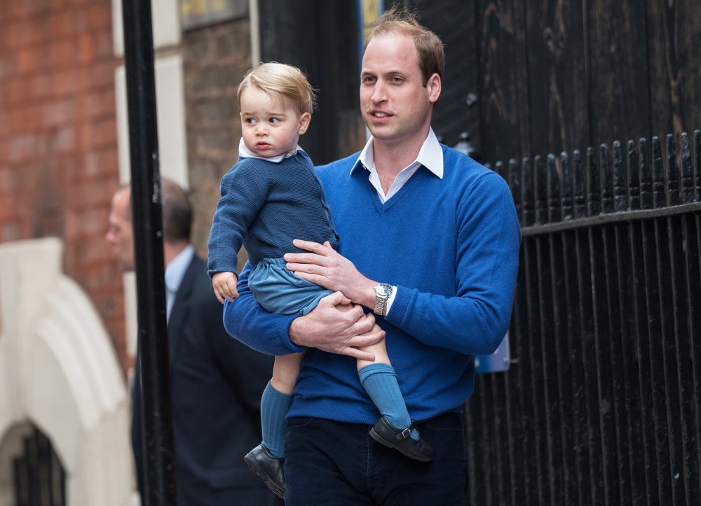 Prince of Cambridge;Prince William;<br>Prince William and Prince George Arrive at St. Mary's Hospital