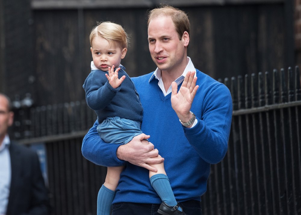 Prince of Cambridge;Prince William;<br>Prince William and Prince George Arrive at St. Mary's Hospital