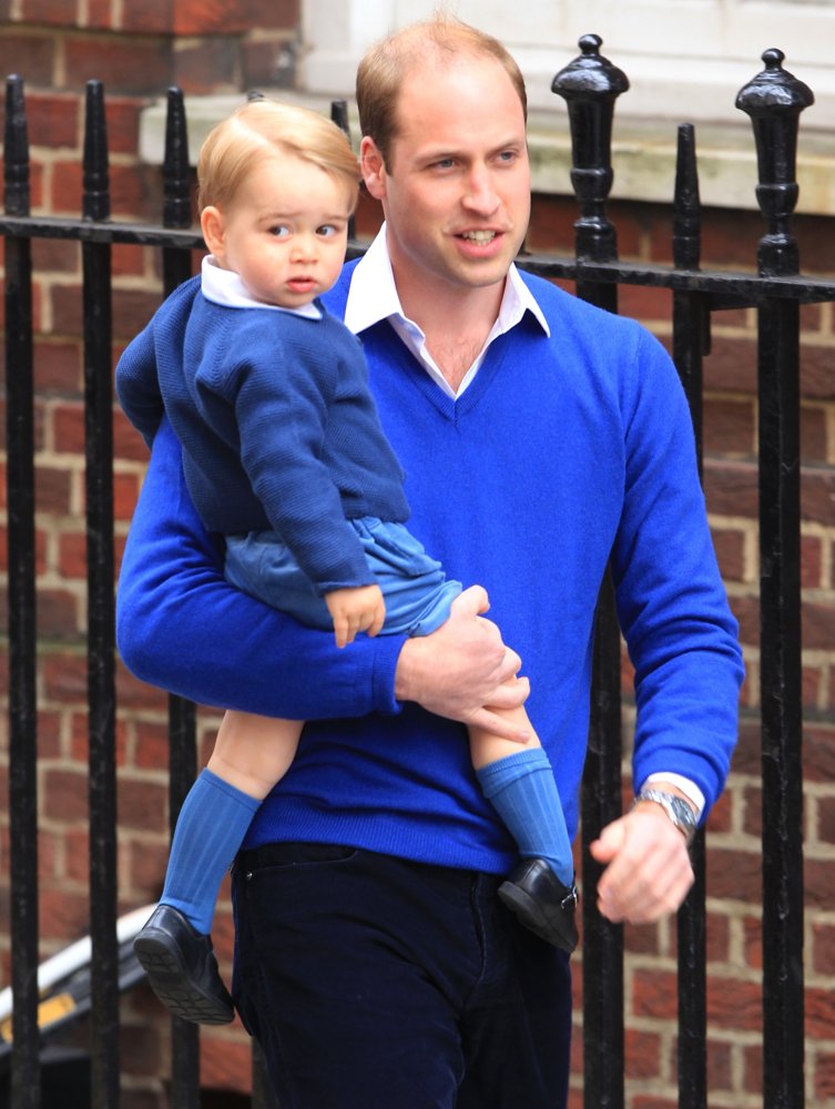 Prince of Cambridge;Prince William;<br>Prince William and Prince George Arrive at St. Mary's Hospital
