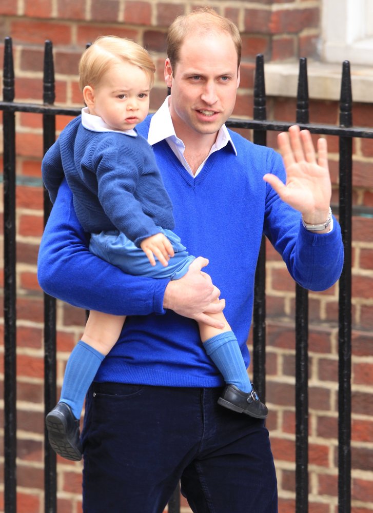 Prince of Cambridge;Prince William;<br>Prince William and Prince George Arrive at St. Mary's Hospital
