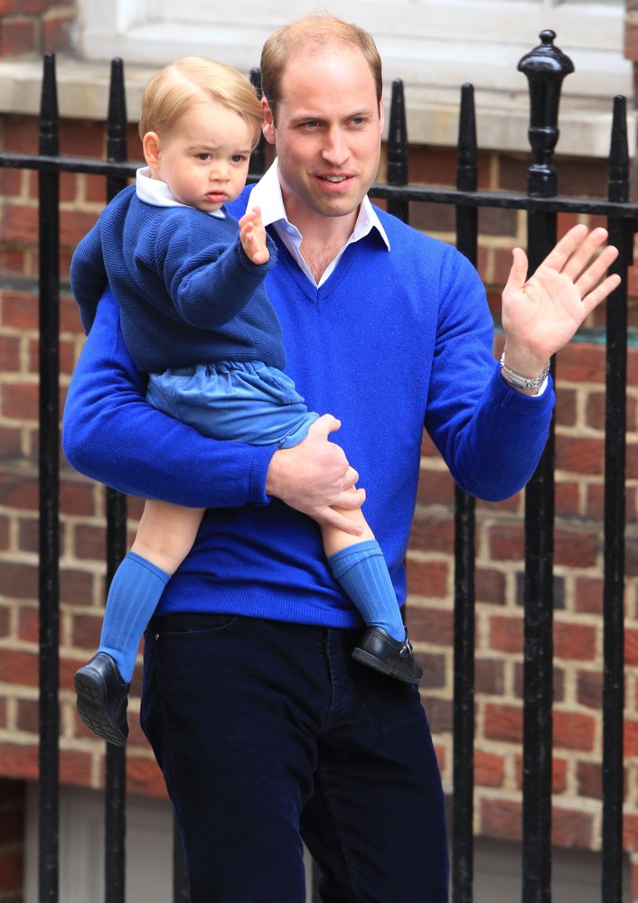 Prince of Cambridge;Prince William;<br>Prince William and Prince George Arrive at St. Mary's Hospital