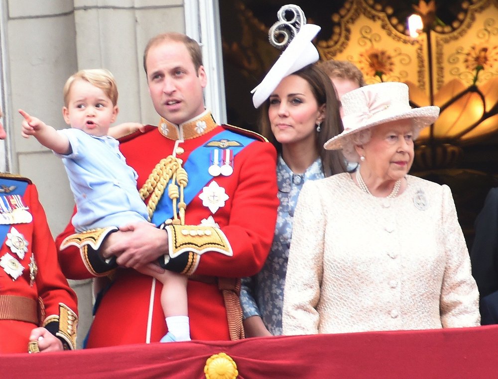 Prince of Cambridge;Prince William;Kate Middleton;Queen Elizabeth II;<br>Trooping the Colour