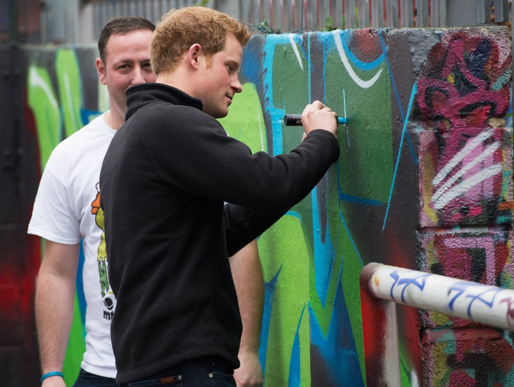 Prince Harry;<br>Prince Harry Visits The Russell Youth Club