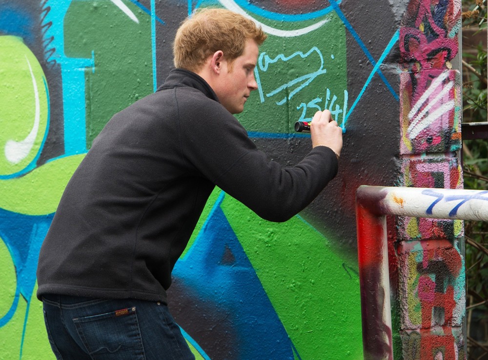 Prince Harry;<br>Prince Harry Visits The Russell Youth Club