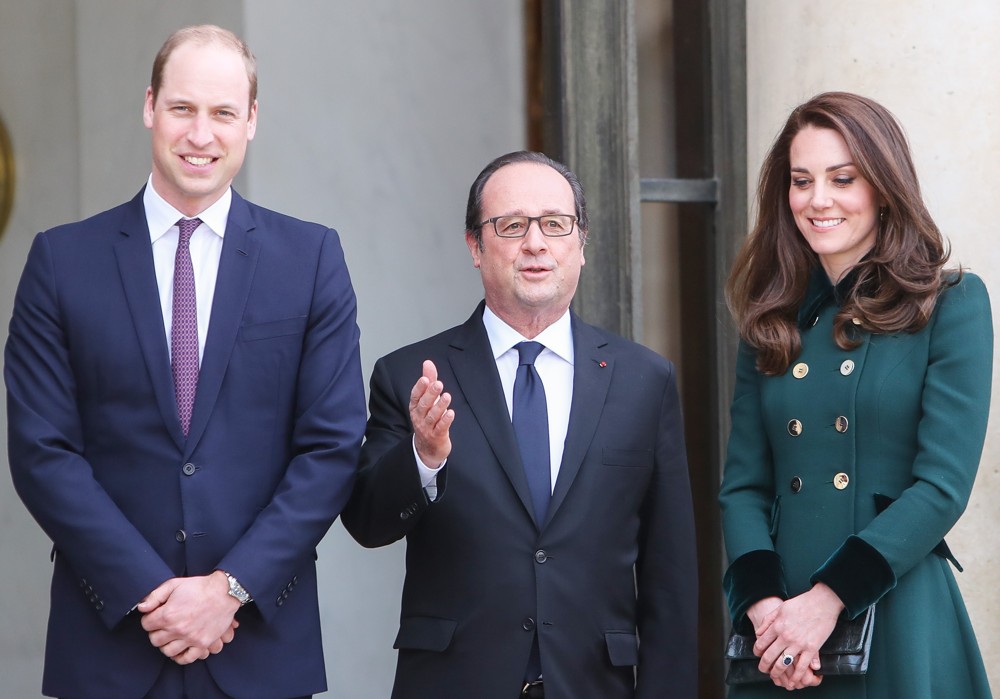 The Duke and Duchess of Cambridge at The Elysee Palace