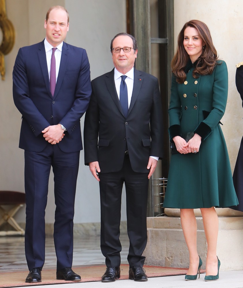 The Duke and Duchess of Cambridge at The Elysee Palace
