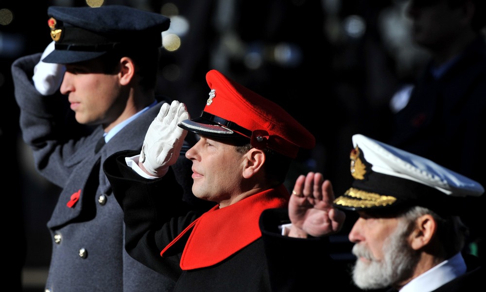 Prince William;Prince Edward;Prince Michael of Kent;<br>Sunday Commemorating Sacrifices of The Armed Forces