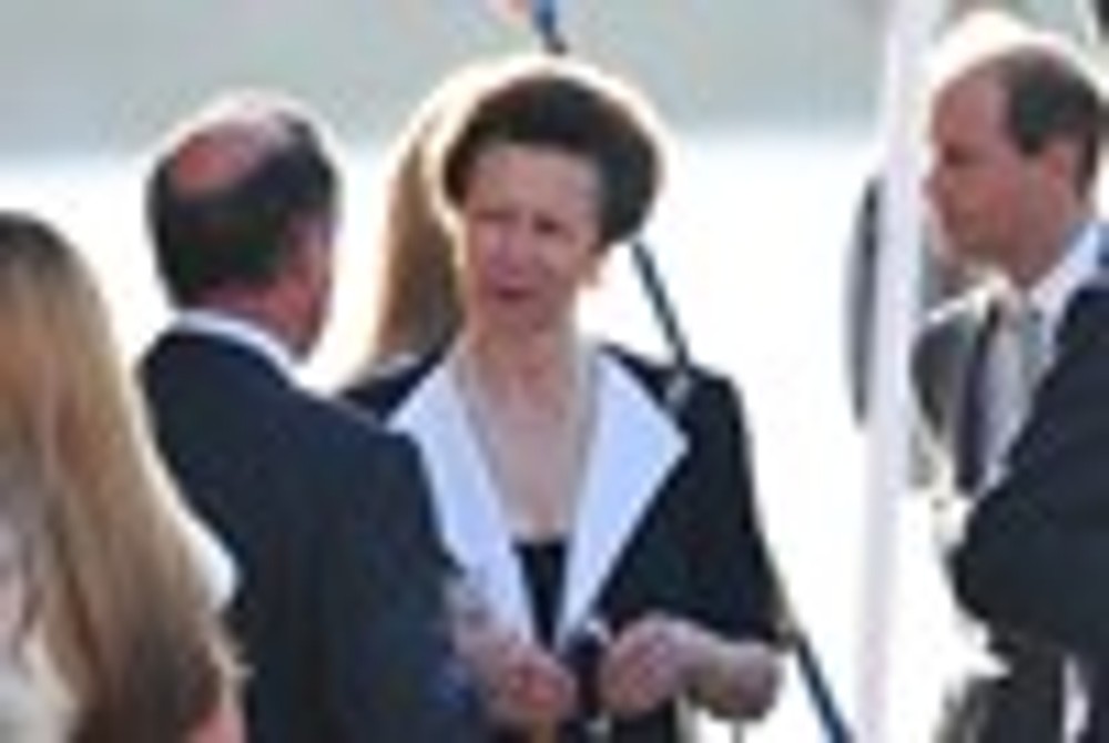 Princess Anne;<br>Zara Phillips and Mike Tindall Enjoy Cocktails Aboard The Royal Yacht Britannia