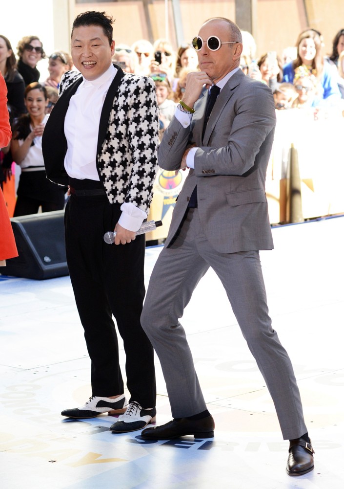 PSY;Matt Lauer;<br>PSY Performing Live as Part of NBC's Today Show Concert Series