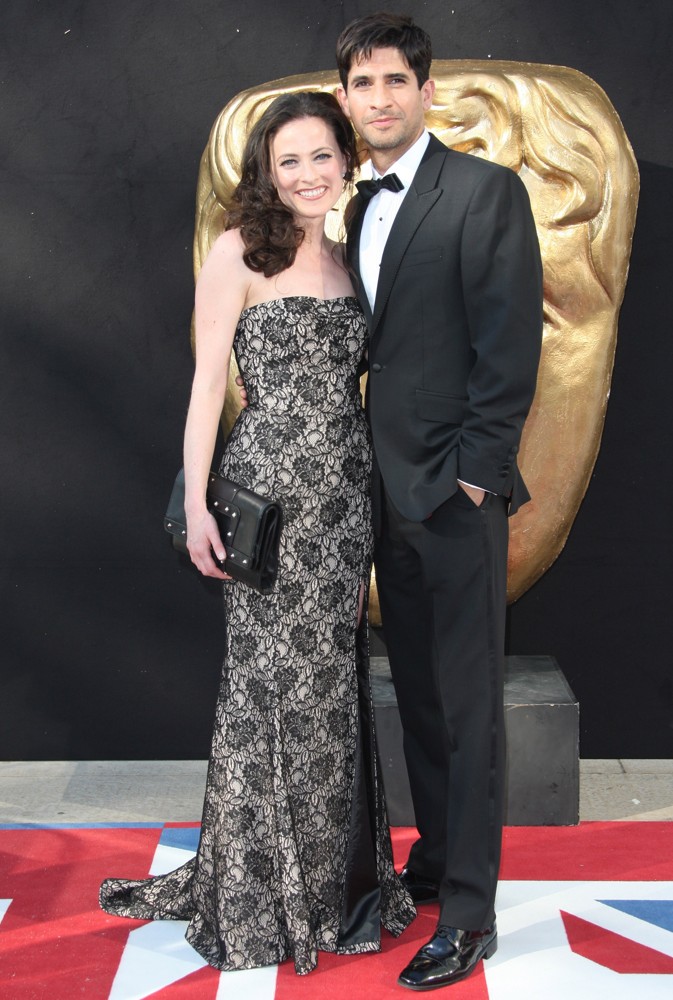 Lara Pulver;Raza Jaffrey;<br>The 2012 Arqiva British Academy Television Awards - Arrivals