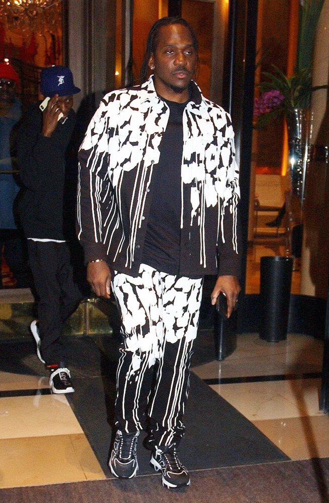 Pusha T Leaves The Plaza Athenee Hotel