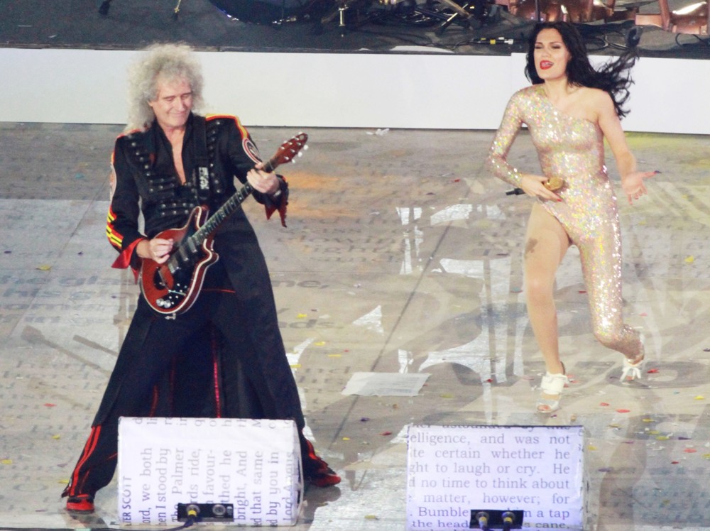 Brian May;Queen;Jessie J;<br>London 2012 Olympic Games - Closing Ceremony