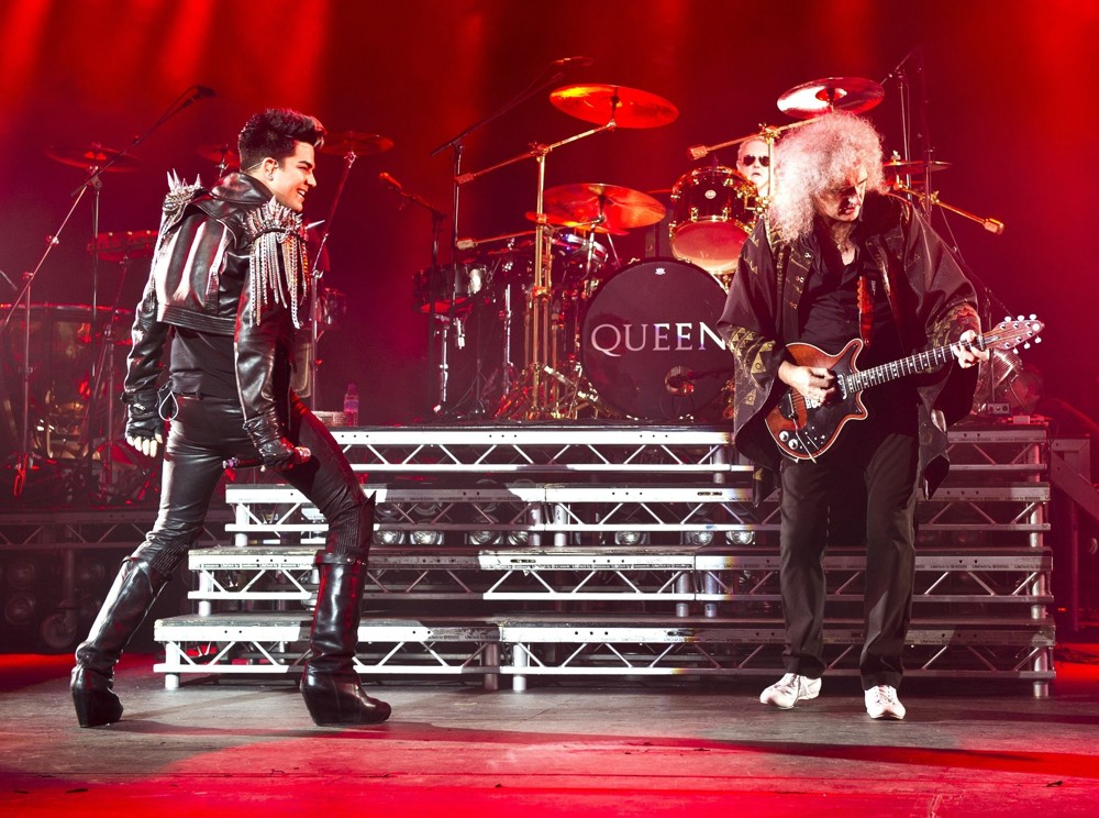 Adam Lambert;Roger Taylor;Brian May;Queen;<br>Queen and Adam Lambert Performing Live