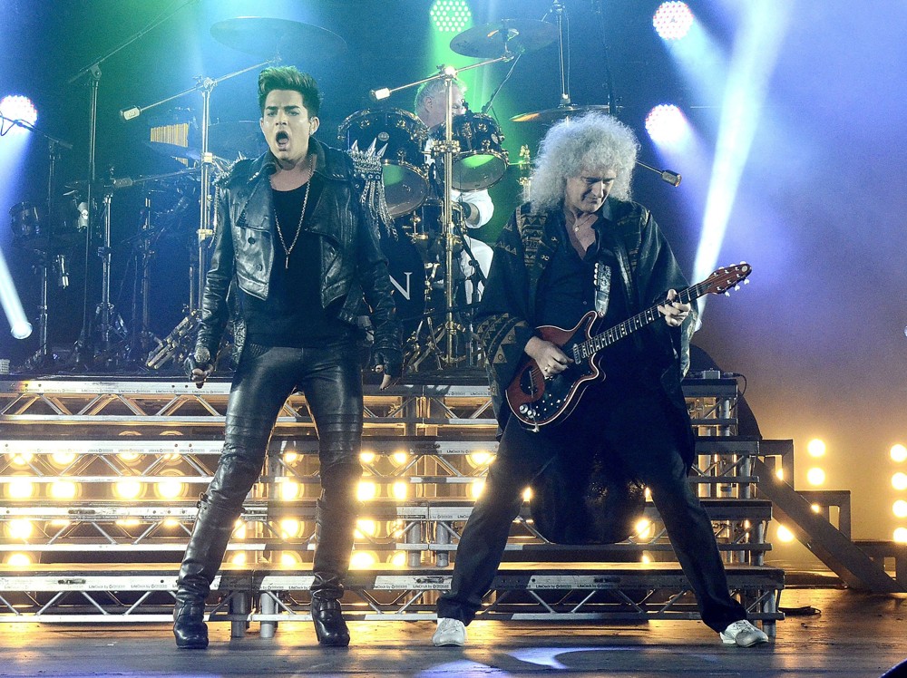 Adam Lambert;Roger Taylor;Brian May;Queen;<br>Queen and Adam Lambert Performing Live