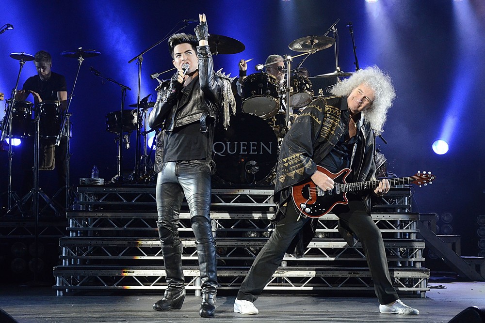 Adam Lambert;Roger Taylor;Brian May;Queen;<br>Queen and Adam Lambert Performing Live