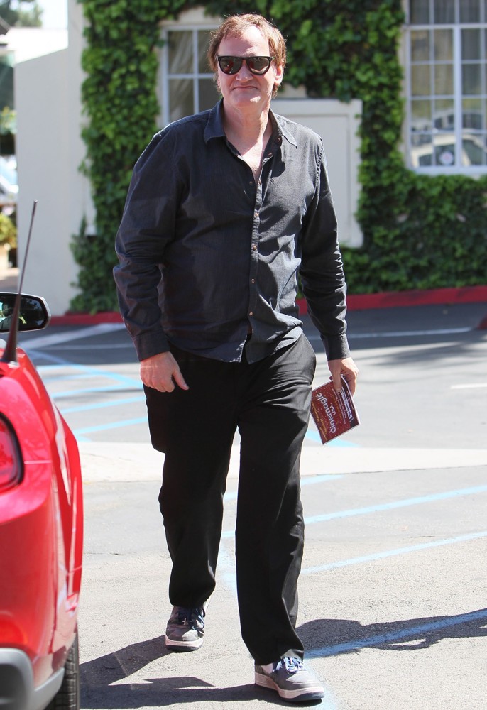 Quentin Tarantino;<br>Quentin Tarantino Goes to Cafe Med Restaurant on Sunset Plaza
