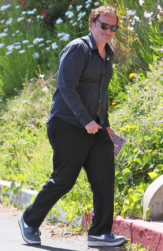 Quentin Tarantino;<br>Quentin Tarantino Goes to Cafe Med Restaurant on Sunset Plaza