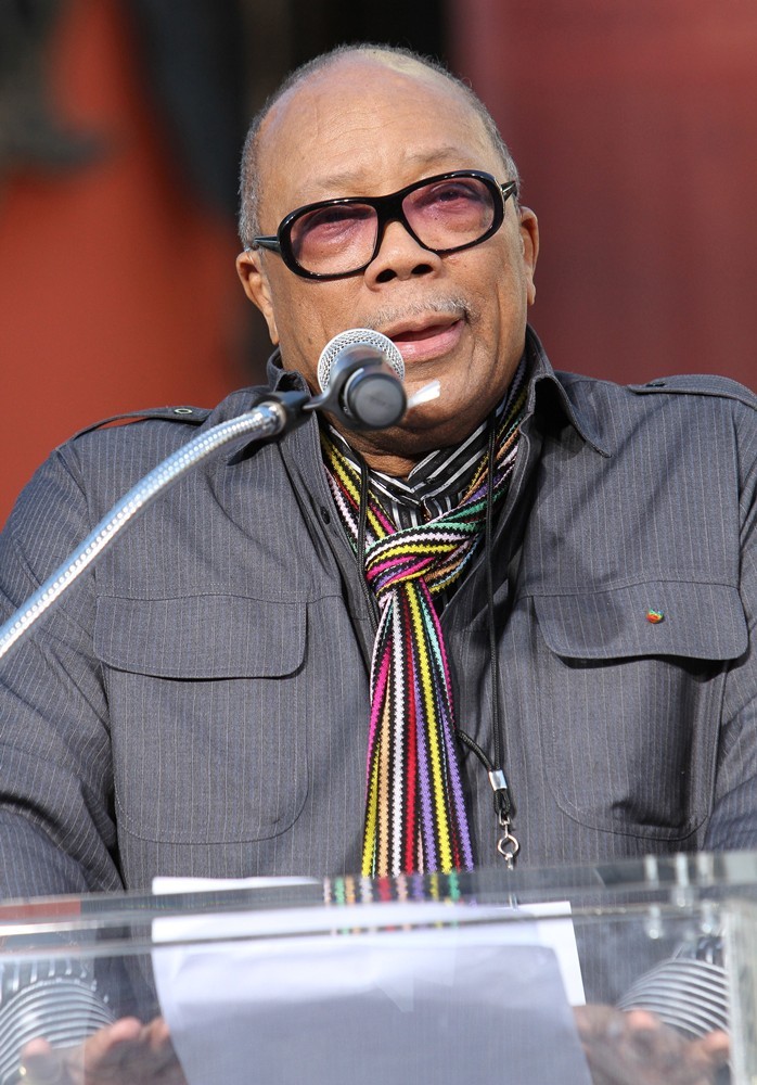 Quincy Jones;<br>Michael Jackson's Family and Children Immortalized Their Late Father in Cement