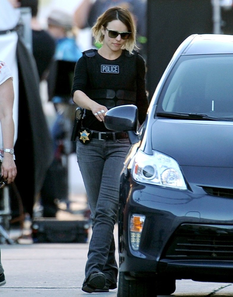 Rachel McAdams;<br>On The Set of True Detectives Filming