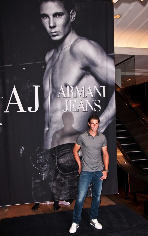 Rafael Nadal;<br>Rafael Nadal Launches His Armani Jeans Campaign