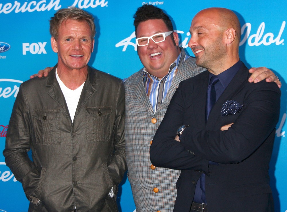 Gordon Ramsay;Graham Elliott;Joe Bastianich;<br>FOX's American Idol Finalists Party