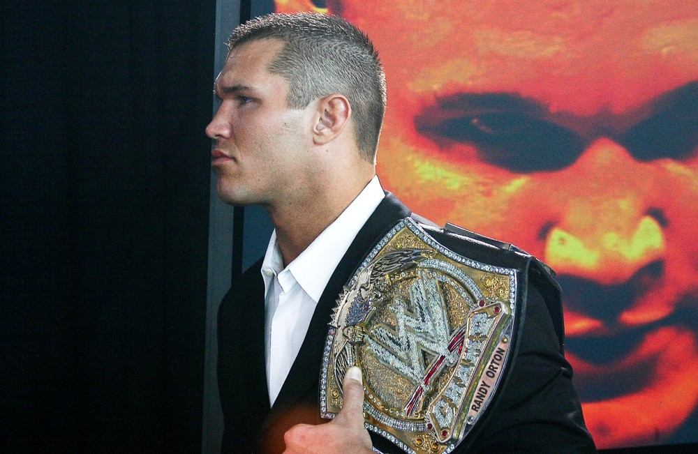 Randy Orton;<br>Press Conference for WrestleMania XXIV