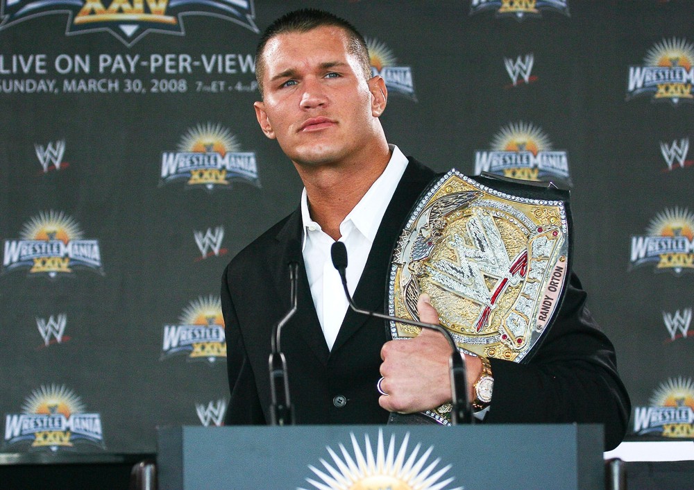 Randy Orton;<br>Press Conference for WrestleMania XXIV