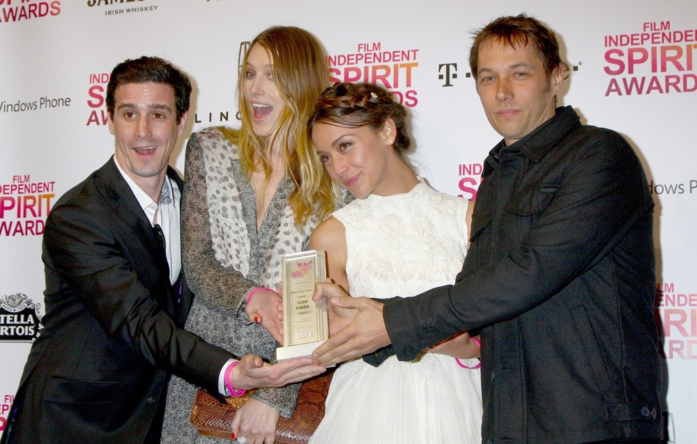 James Ransone;Dree Hemingway;Stella Maeve;Sean Baker;<br>2013 Film Independent Spirit Awards - Press Room