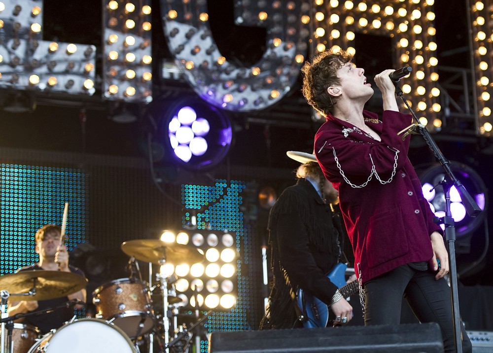 David 'Skully' Sullivan Kaplan;Johnny Borrell;Razorlight;<br>Razorlight Performing at Get Loaded in The Park