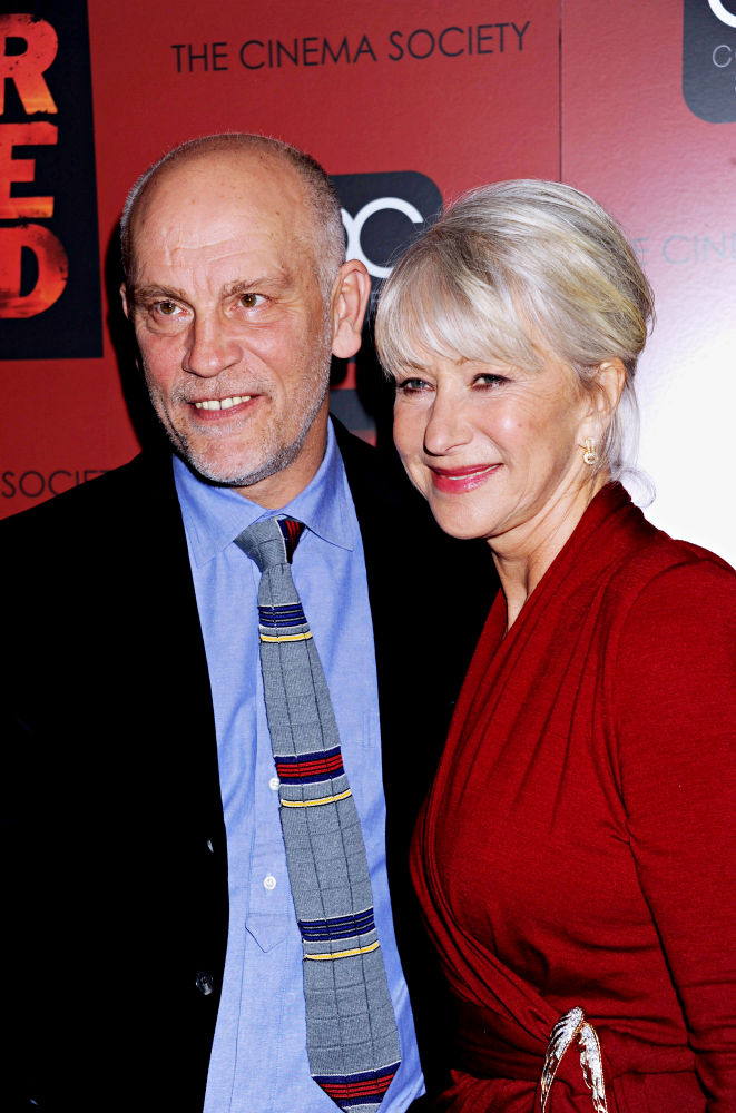 John Malkovich;Helen Mirren;<br>The Cinema Society Film Screening of 'Red'