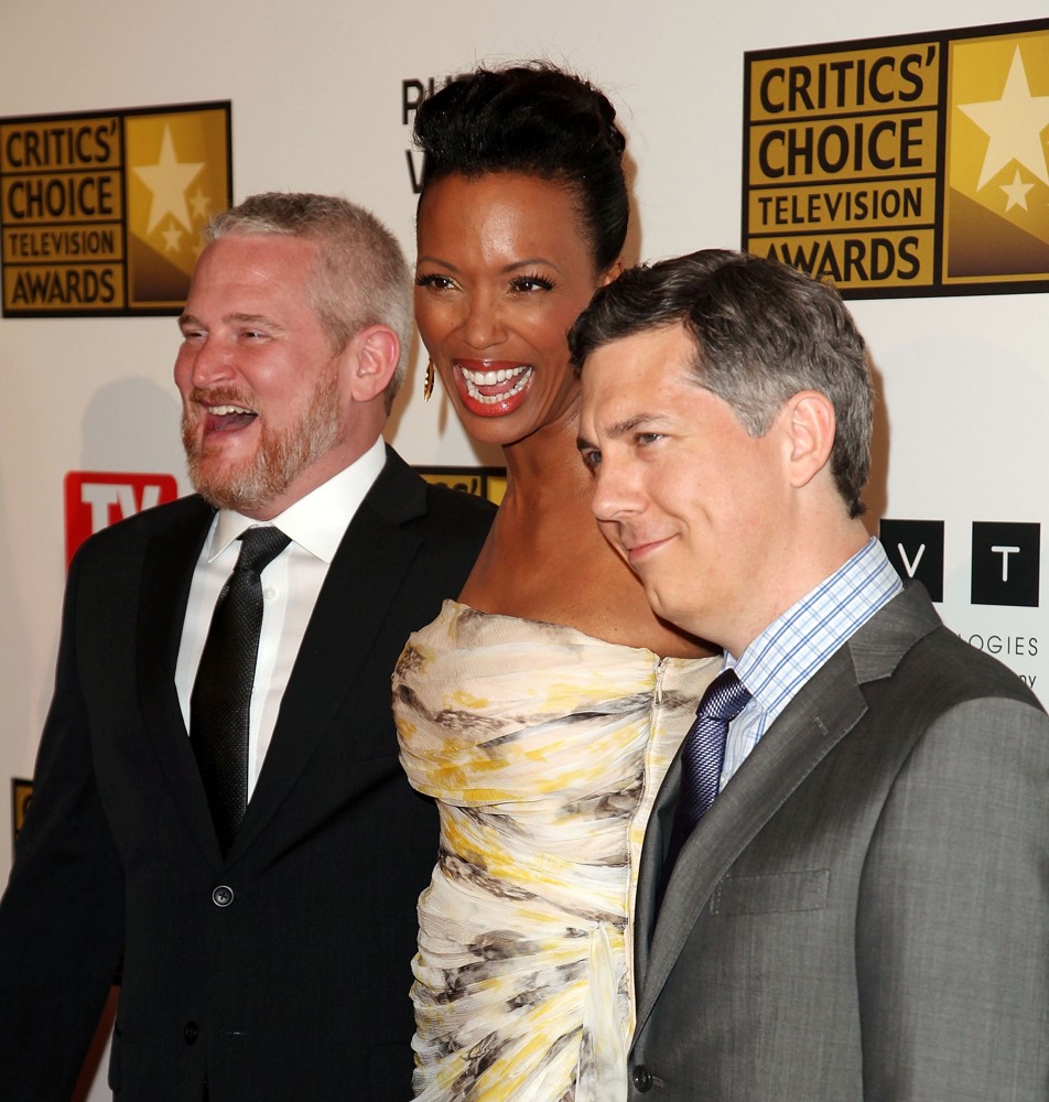 Adam Reed;Aisha Tyler;Chris Parnell;<br>2012 Critics' Choice TV Awards - Arrivals