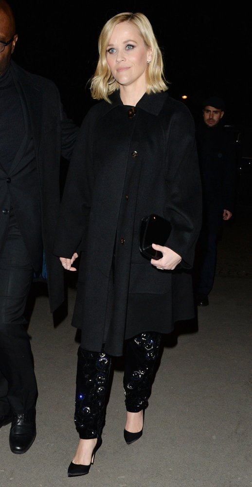 Reese Witherspoon Out During Paris Fashion Week
