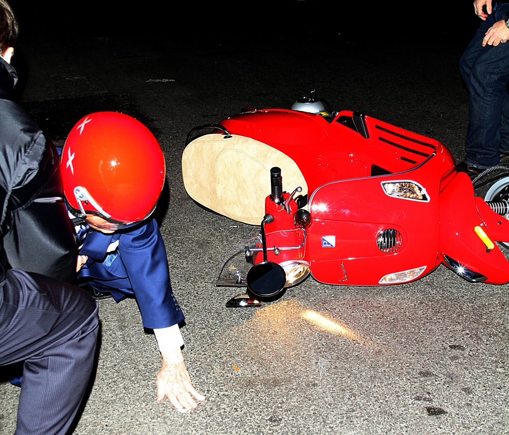 Regis Philbin;<br>Regis Philbin Is Given A Vespa Scooter by David Letterman - The Late Show with David Letterman