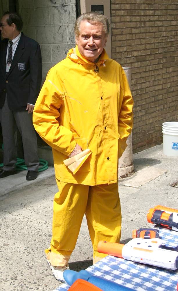 Regis Philbin;<br>Taping Water Toys Segment Outside ABC Studios Live with Regis and Kelly Show