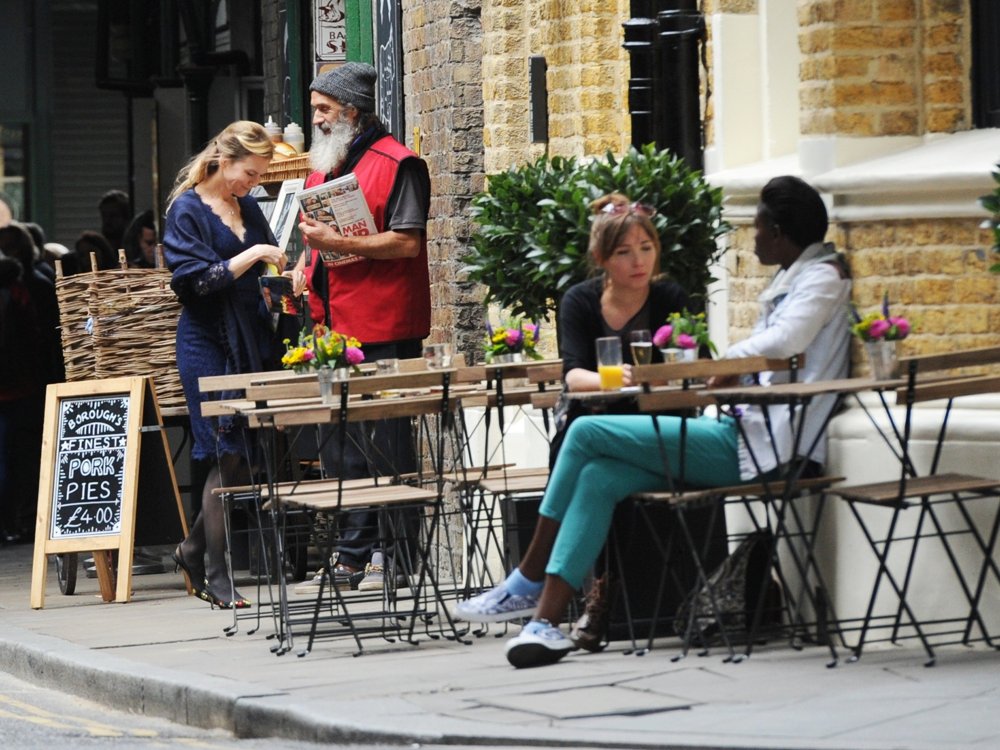 Renee Zellweger;<br>Filming A Scene for Bridget Jones's Baby