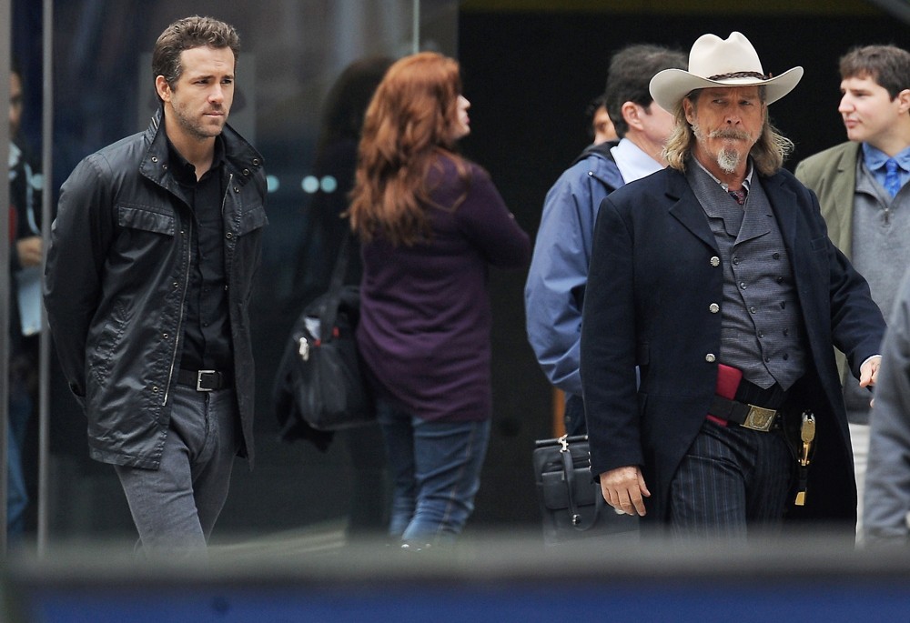 Ryan Reynolds, Jeff Bridges<br>Filming Scenes for The Movie R.I.P.D.