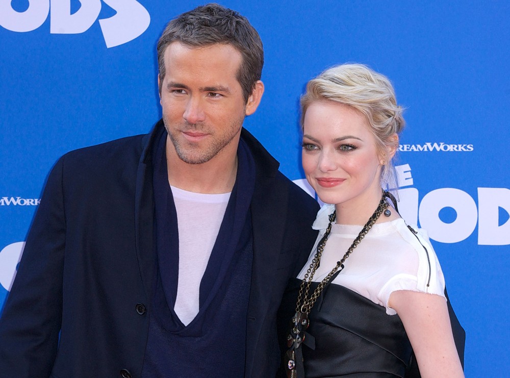 Ryan Reynolds;Emma Stone;<br>The Croods Premiere - Arrivals