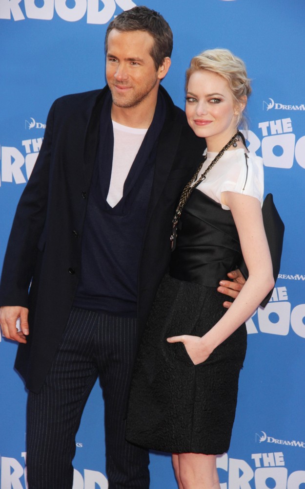 Ryan Reynolds;Emma Stone;<br>The Croods Premiere - Arrivals