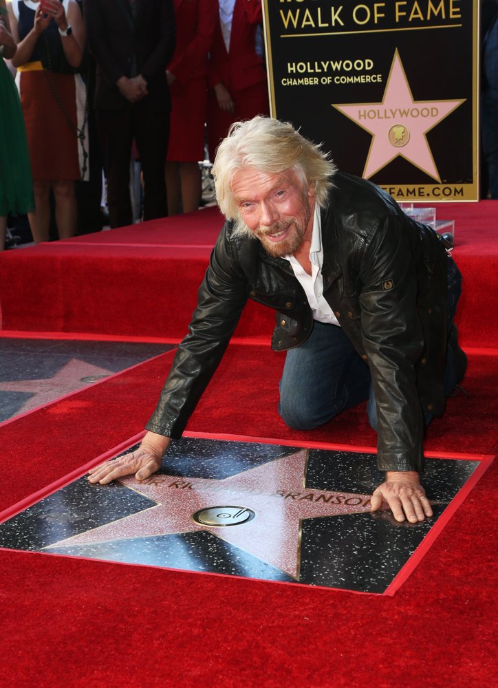 Richard Branson;<br>Richard Branson Honored with Star on Hollywood Walk of Fame