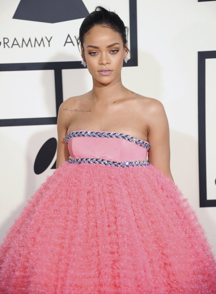 Rihanna;<br>57th Annual GRAMMY Awards - Arrivals