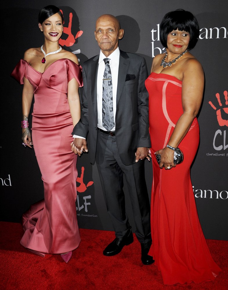 Rihanna;Lionel Braithwaite;Monica Braithwaite;<br>Rihanna's First Annual Diamond Ball Benefitting The Clara Lionel Foundation